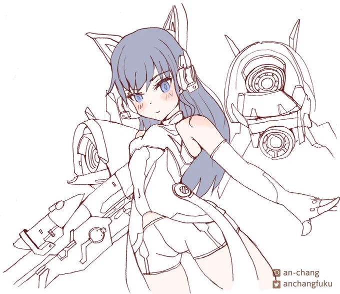 むっ #アリスギア #小芦睦海 #メカ娘 https://t.co/eTesc949fx 