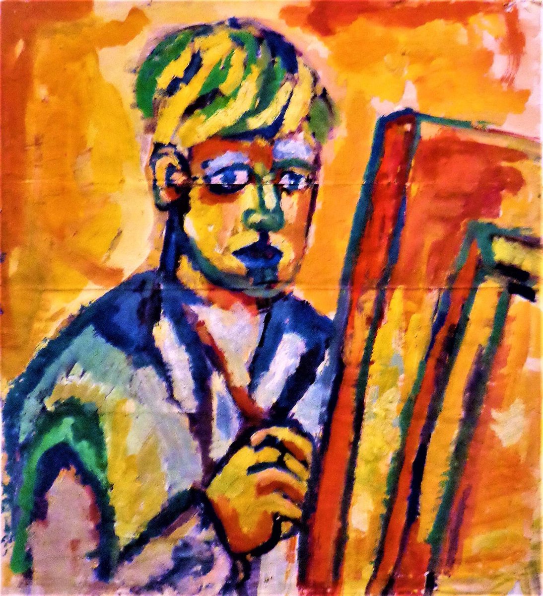 kvandervate's tweet photo. Vorige wwek vrijdag heb ik het Vincent @vangoghzundert Huis bezocht, waar ik de tentoonstelling ‘Rainer #Fetting ziet Van Gogh’ heb bekeken. Fetting ziet #VanGogh als de vader van de moderne schilderkunst en Van Gogh keert steeds weer terug in zijn werk. Ik vond het #fantastisch. https://t.co/OVp9uHSR6n