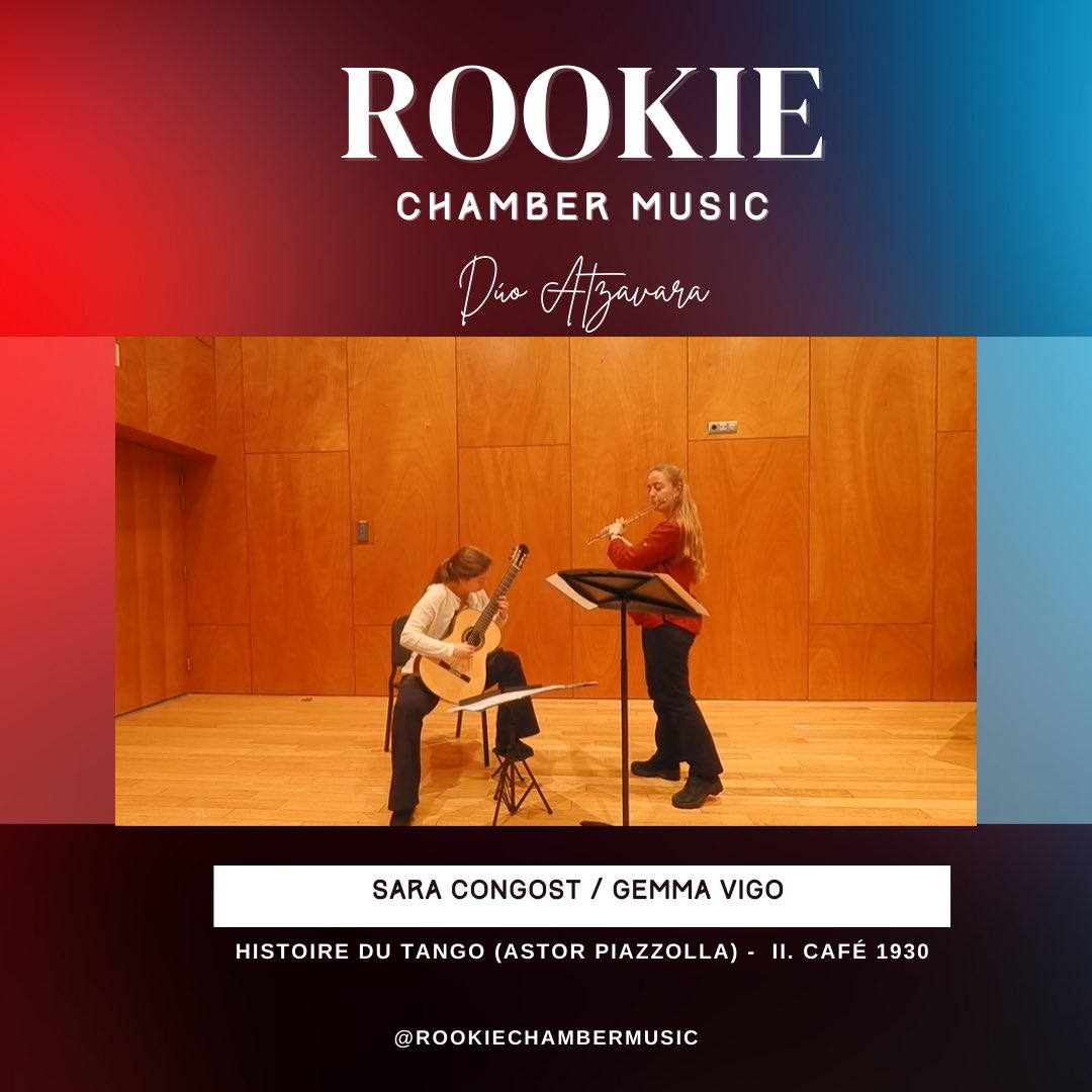 👥Grupo:
Dúo Atzavara 

🎼Obra:
Histoire Tango (Astor Piazzolla) - Il. Café 1930

🚻Integrantes:
Sara Congost
Gemma Vigo

🎹Conservatorio: 
Conservatorio del Liceo de Barcelona <a href="/liceu1837/">Fundació Conservatori Liceu</a>