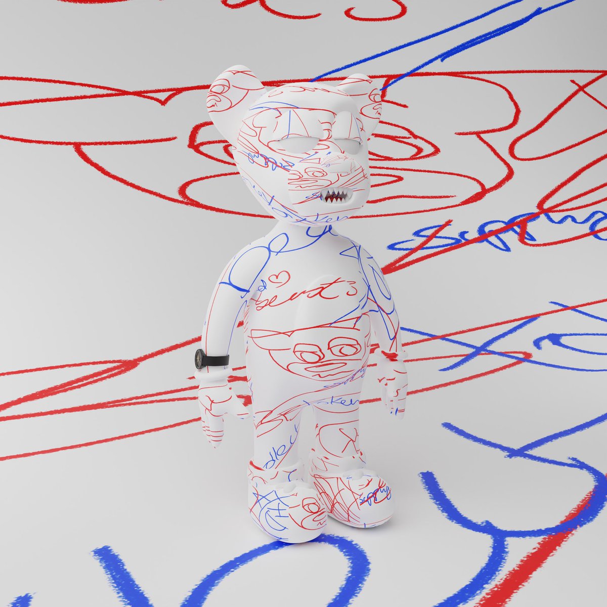 Don’t let you kid get a hold of your bear and a texta

#NFT #NFTs #NFTCollection