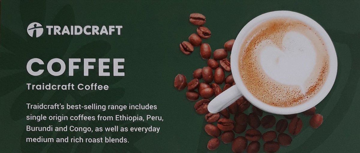 CheFairTrade's tweet photo. #GoodMorning everyone! Why not start the day right with some #FairTrade #Coffee from @Traidcraft. Pop down and bye some today. https://t.co/slTL9pepgj