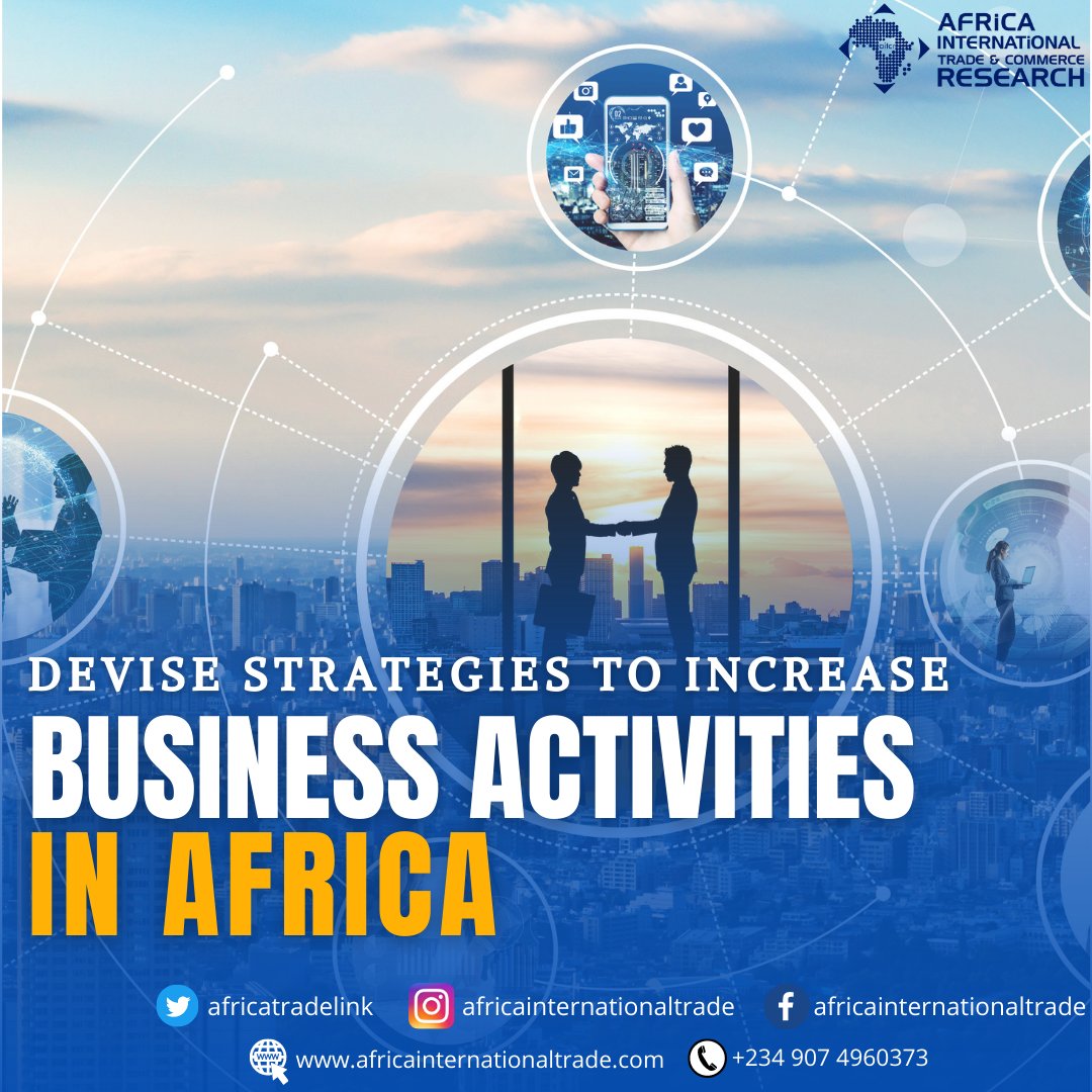 AfricaTradeLink's tweet photo. #AITCR offers organisations the #opportunity to use our services to engage in #businessactivities across #Africa in this era of #economicliberalisation.

@sandmba @wto @ITCnews @AU_ETTIM @ecowasbiznews @BizForAfrica @ITradeResearch @afrcat @ITCnews @TradeLawCentre https://t.co/QKtPsakFxz