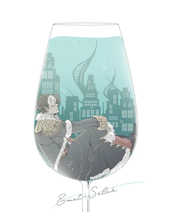 丁度4枚。
#今月描いた絵を晒そう    
#FF14 
