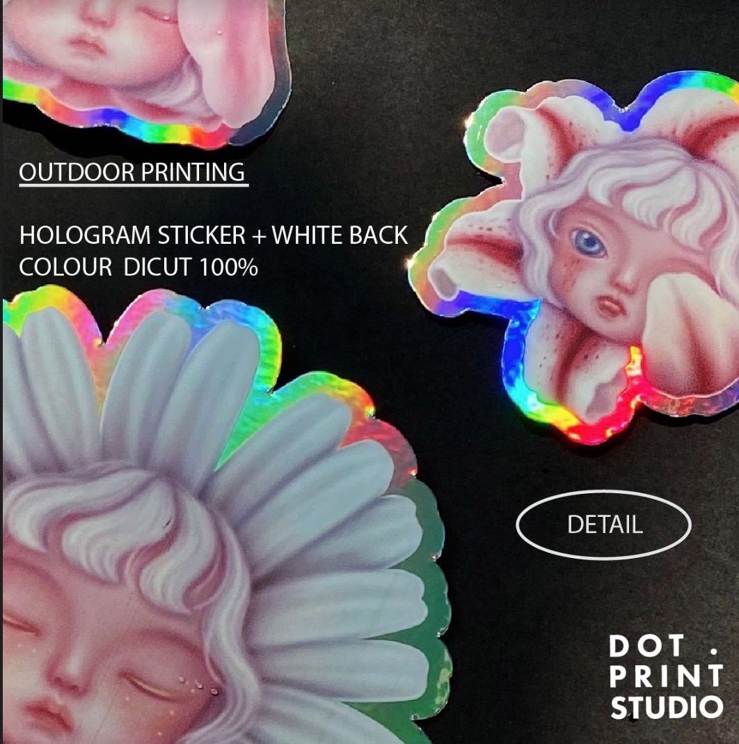 " CHALOTTE SQUAD " 🌸🌼✨
Hologram Sticker A for
IG : @mackcha.art 💖
.
HOLOGRAM STICKER A
พิมพ์รองขาวด้านหลัง ไดคัท100%
วัสดุกันน้ำ หมึกพิมพ์กันน้ำ
.
#dotprint #reviews #printing #inkjet #tagcard #hologram #sticker #สติกเกอร์ #ไดคัท #artistsontwitter
.
สอบถาม Line@ : <a href="/dotprint/">DOT PRINT Zrenjanin</a>