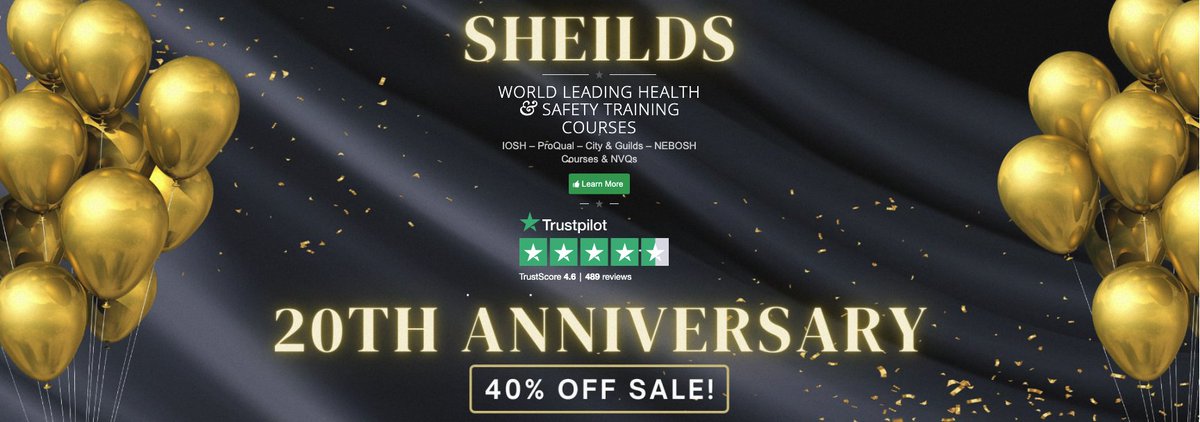 Health and safety training helps shape our working world! Through our formal eLearning courses, you can get clear guidance and earn globally accredited qualifications. 
Limited time only - 40% off to celebrate our 20th anniversary. ow.ly/kP7T50ITgim