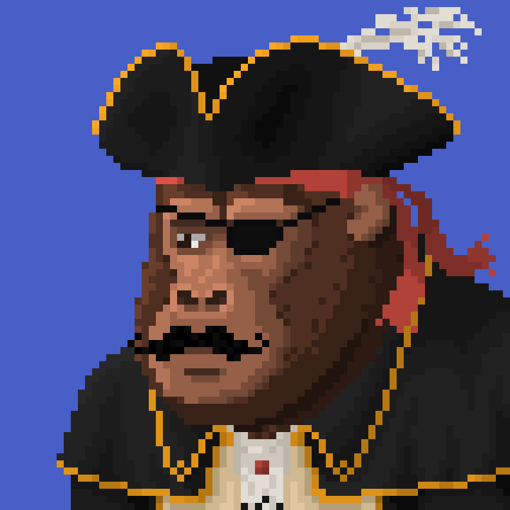 gorillabits_NFT's tweet photo. 🏴☠️Shiver me timbers! I wonder if anyone will mint a full pirate trait Gorillabyte?👀
#NFT #NFTCommunity #NFTCollection #gorillabytes #PirateDrip https://t.co/ApC2n65fp8