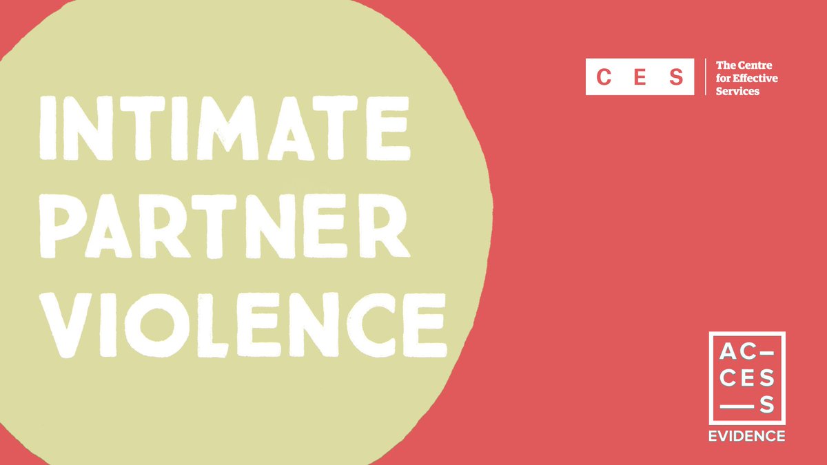 effectiveserv's tweet photo. Just published:
Our new Access Evidence report is about Intimate Partner Violence.

Access Evidence is a series of evidence reviews aimed at health and social care professionals and other frontline practitioners. 1/2

https://t.co/QPtGFZoS8J

 #HSCPDeliver #hscpday2022 https://t.co/RjeRst0ePw