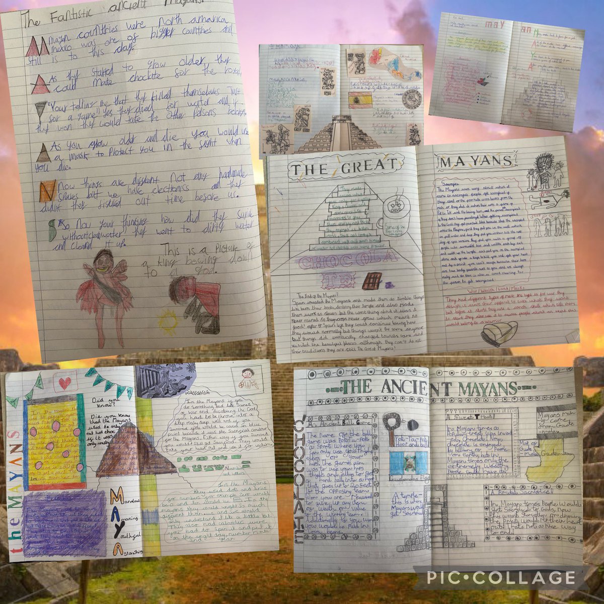 Class 9 have worked so hard to produce some amazing writing to showcase their learning from our Mayan topic. 🌟 #sjsbenglish #sjsbhistory