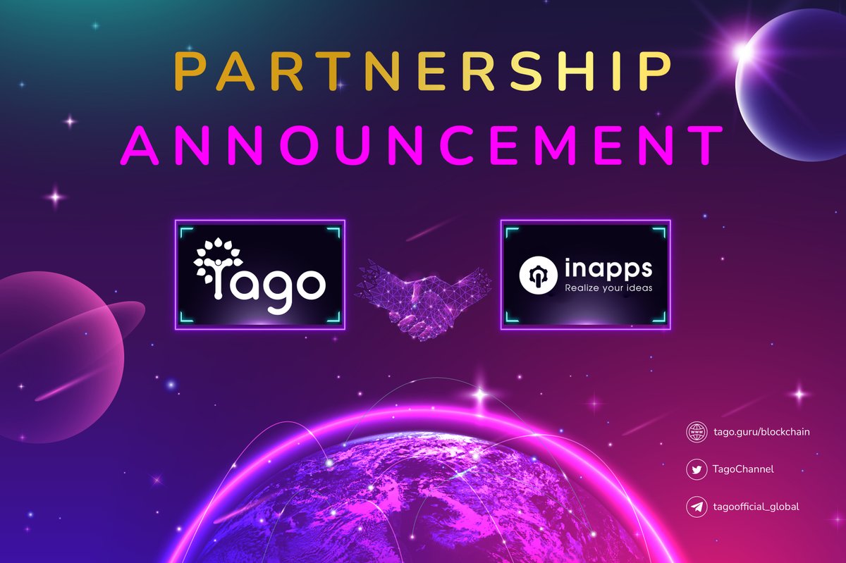 TagoChannel's tweet photo. π Tago is honored to collaborate with Inapps in the long-term upcoming journey.
This cooperation will be a good opportunity for the development of Tago, opening up new solutions and strategies to promote the development of the project.
https://t.co/79FEh78srU
#Tago #Inapps https://t.co/zVohGhuhxo
