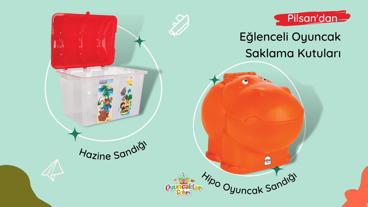İster korsanların heyecanlı maceralarını canlandırırken kullanabileceği bir hazine sandığı, isterse devasa bir hipopotam...🥳oyuncaklarsehri.com/urun/hipo-oyun…
oyuncaklarsehri.com/urun/hazine-sa…

#pilsan #oyuncakkutusu #oyuncaksandığı #çocukodası #oyuncakhazinesandığı #hipooyuncaksandığı