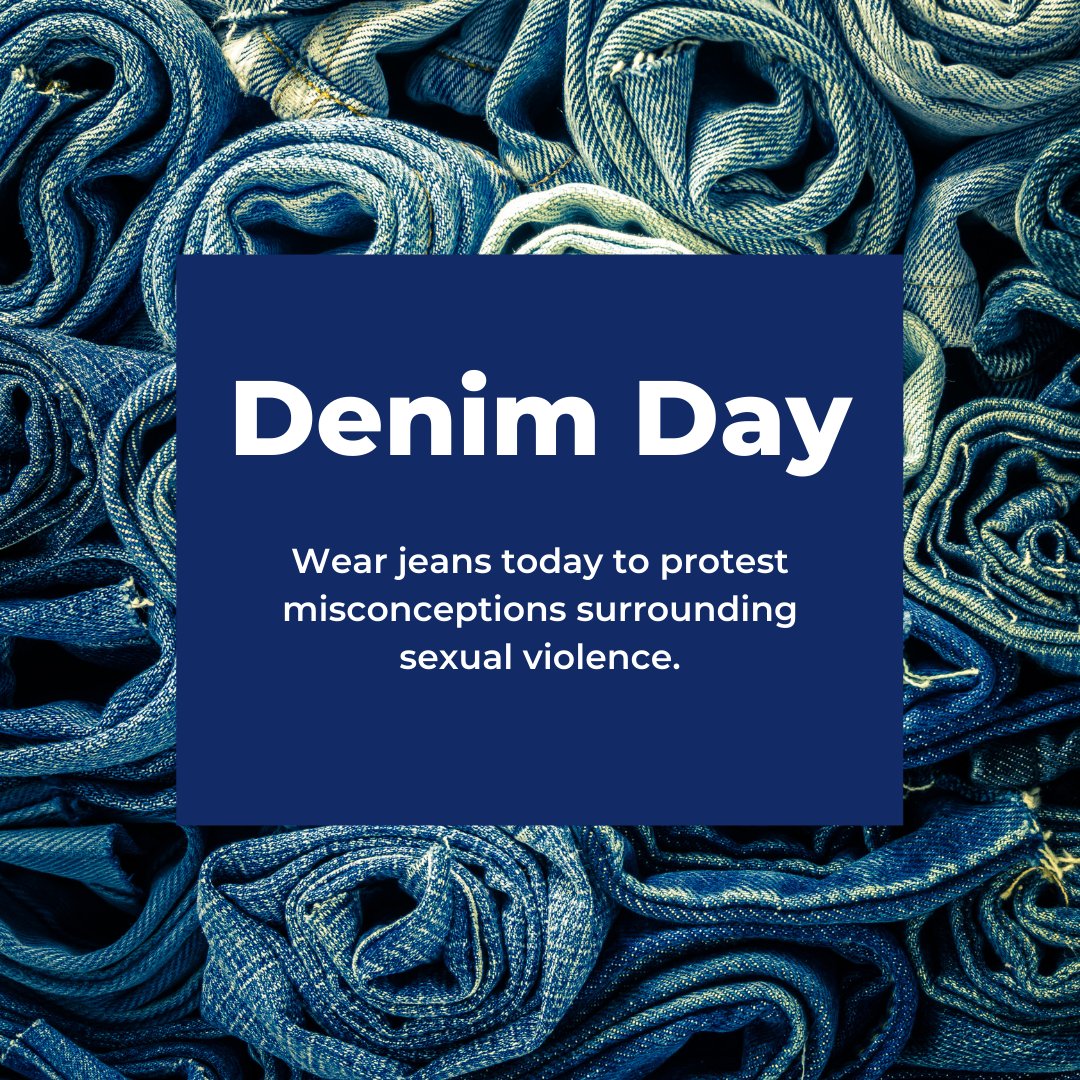 We encourage everyone to wear denim to combat victim blaming and educate others about sexual violence. To learn more about Denim Day, visit denimdayinfo.org. #denimday #SUNYsGotYourBack