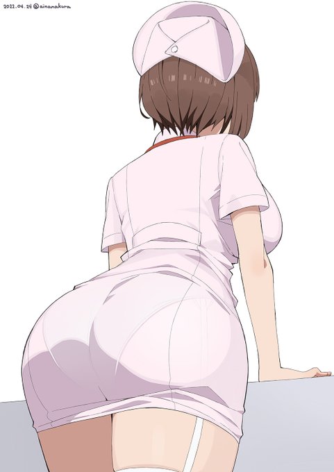 ショートヘア系どスケベ巨乳ナースはお尻もでかい 