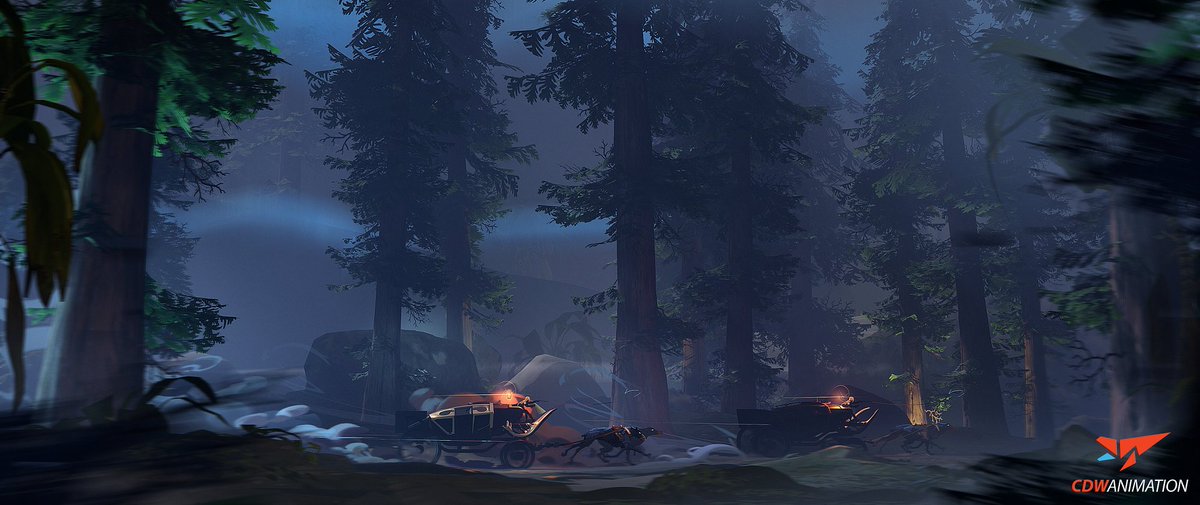 cdwanimation's tweet photo. Rushing through the forest under moonlight! A concept illustrated for a scene in #Moonsinger! An original series by CDW Animation. Find out more here https://t.co/CECCmxgeMT #CDWAnimation #Moonsinger #originalseries #3danimation #animation #animatedseries #2d #illustration https://t.co/0D1wQo9Qsw