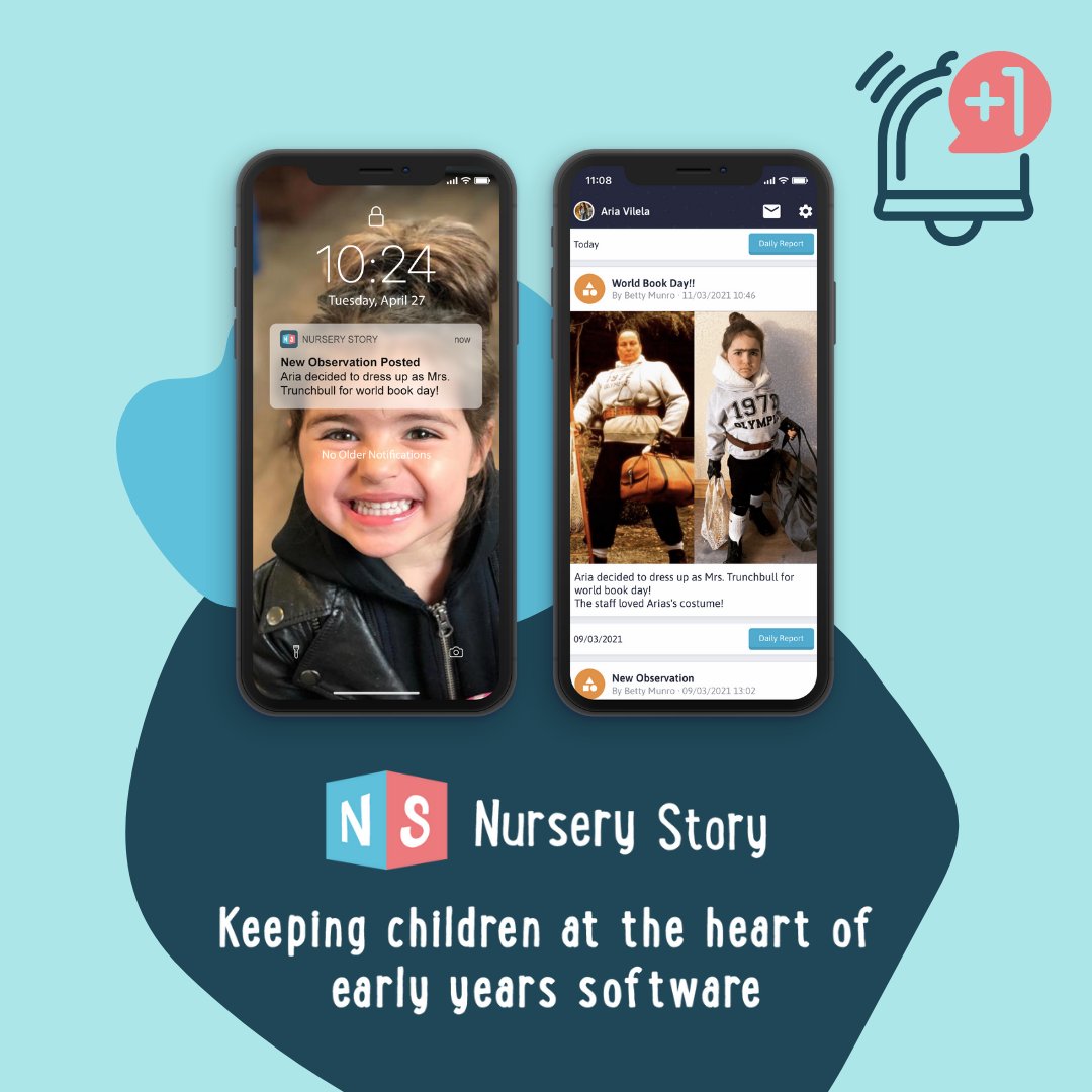 We know how important it is to be present in the little one's big moments 💜 

Nursery Story is proud to have created a platform that lets you easily log learning &amp; development observations and daily activity updates, and share them instantly with the parents via the Parent App📲