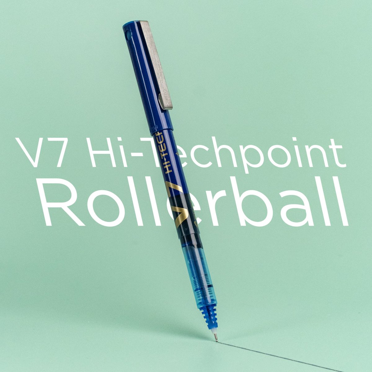 PilotPenUK's tweet photo. Our V7 Hi-Tecpoint Rollerball ποΈ
-Liquid Ink
-0.7 Ball Dia | 0.4mm Line width
Available in Black, Red, Blue and Green. π¨
#V7 #PilotPenUK #LiquidInk #Pens #PilotV7 #Colours #WriteYourWorld https://t.co/c6oNQswmGO
