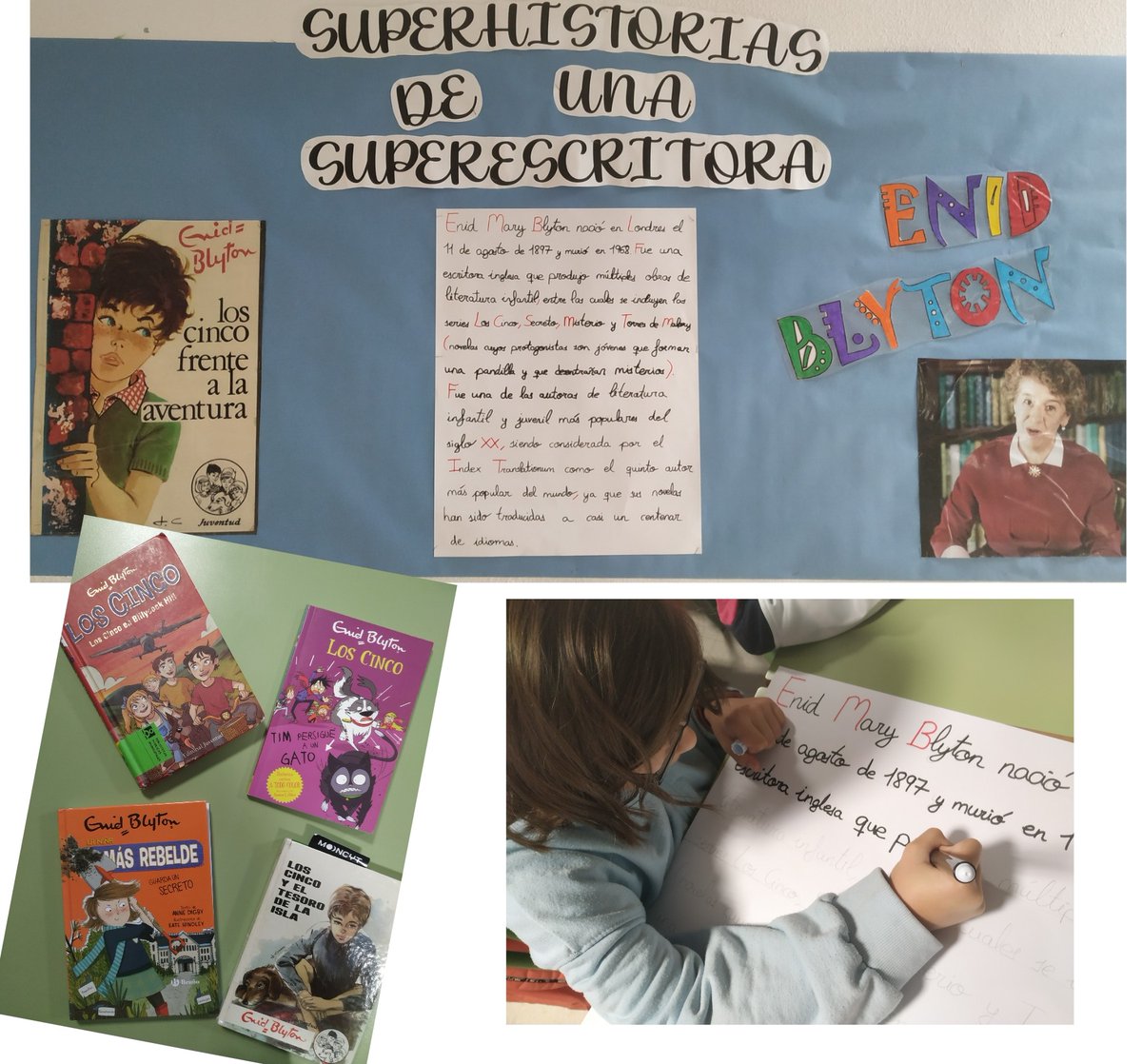ColegiosElValle's tweet photo. Superhistorias de una superescritora en nuestra #SemanadelaLetura2022 y además, lectura con la escritora de #HarryPotter, JK Rowling ⚡️
#ColegiosElValle #EducaciónPrimaria #4EP #ProyectoAlejandría #ProyectoLector #EnidBlyton #LTB #ElValle https://t.co/07kl0Vy6SQ