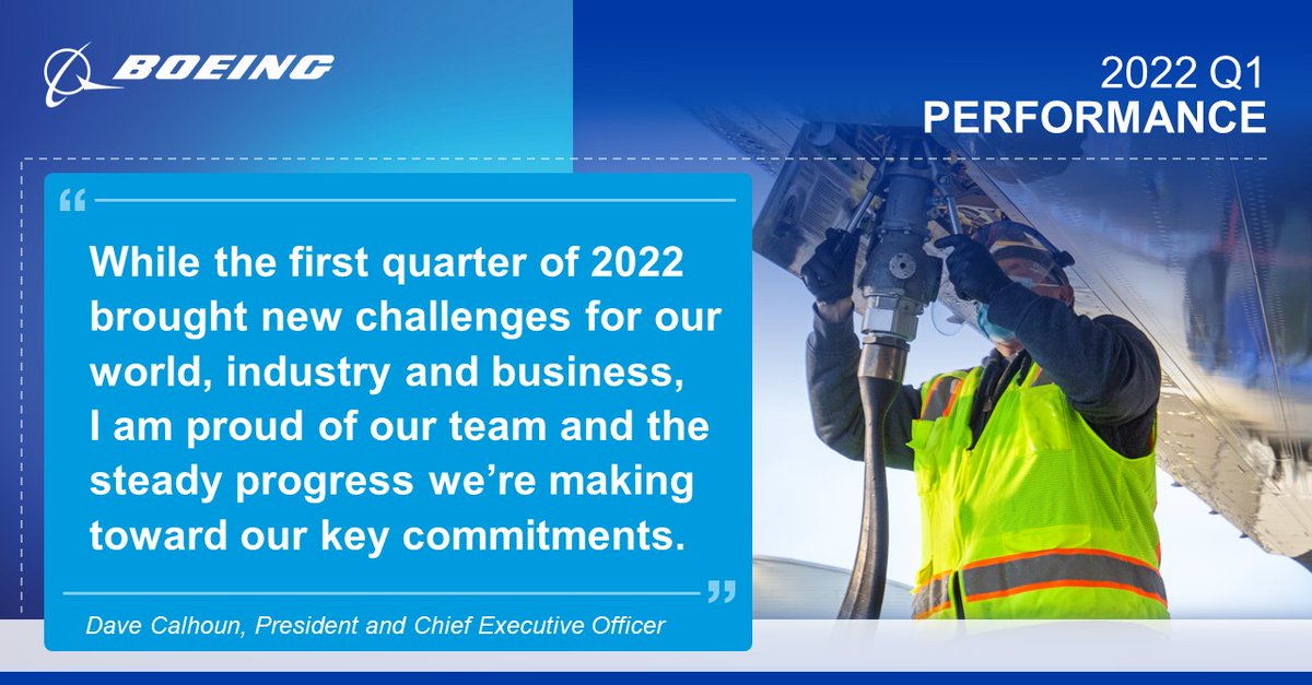 Today, we report our first-quarter results.

Details here: boeing.mediaroom.com/2022-04-27-Boe…