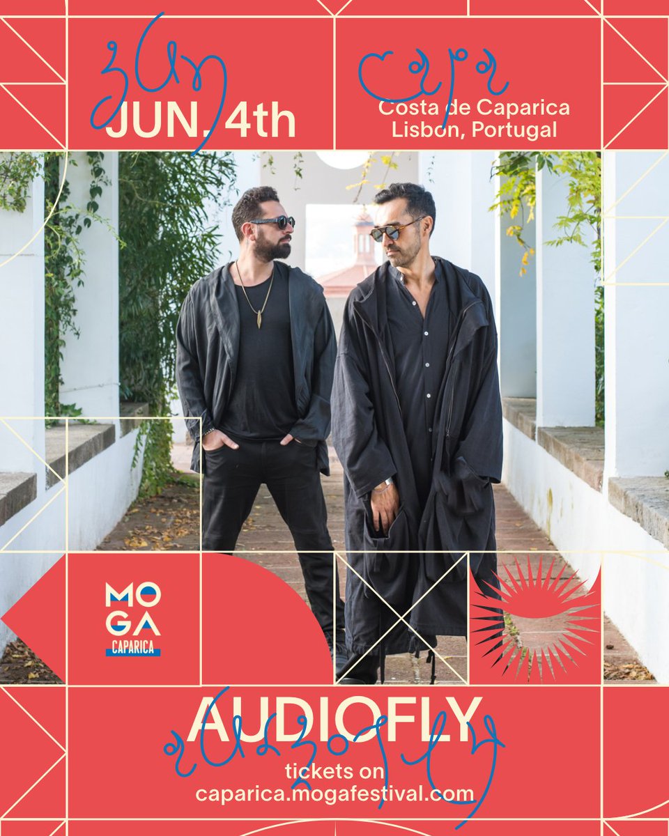 Prepare yourself for total madness with <a href="/audioflymusic/">Audiofly</a> on Saturday 4th of June 💥

The legendary duo will make you forget the past and the future and fully remain in the present moment with their powerful and unmatched style of #music.

 Tickets ▶ caparica.mogafestival.com