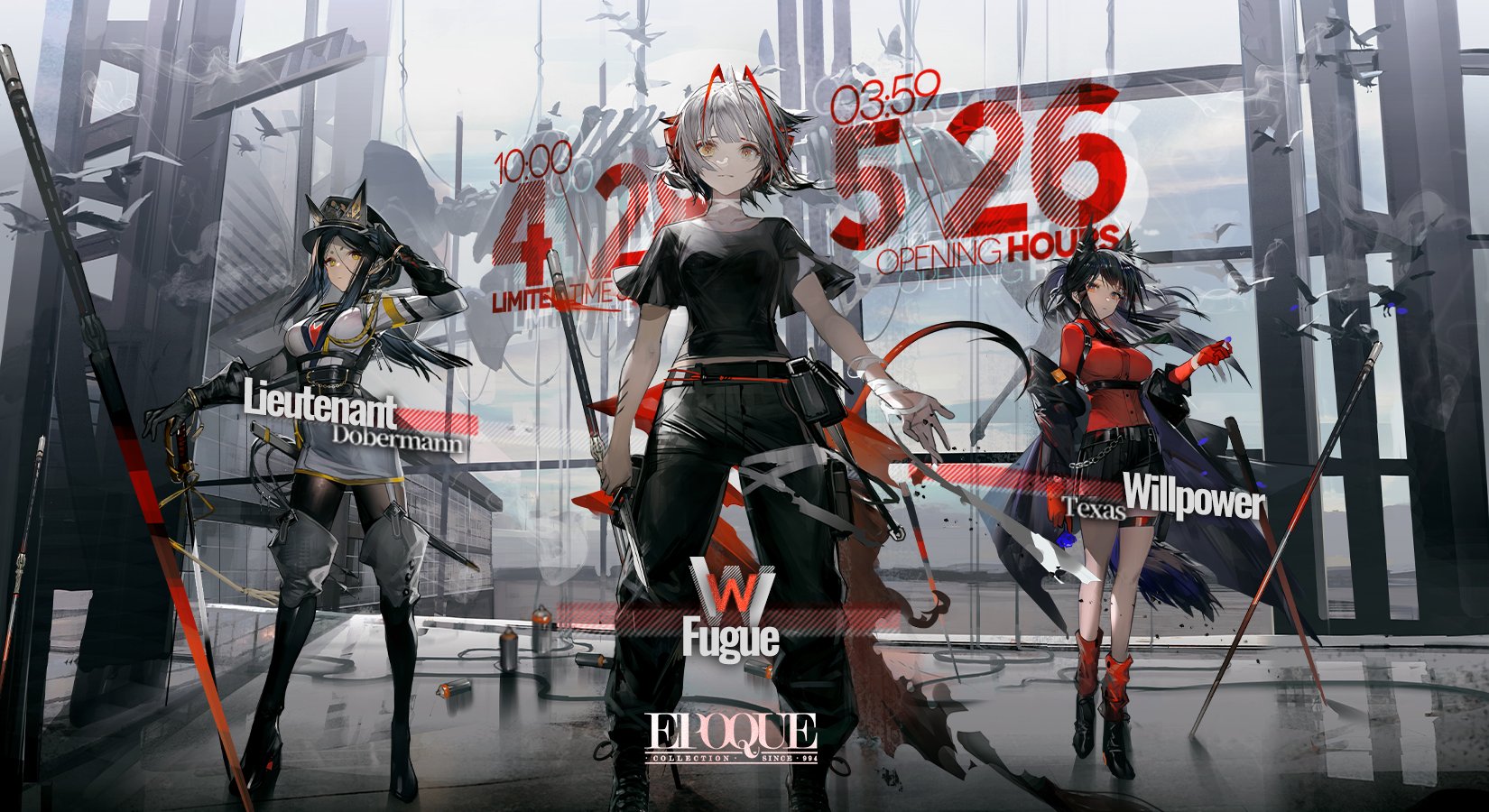 Arknights_EN on Twitter "【ReEdition Outfits】 EPOQUE Collection Fugue