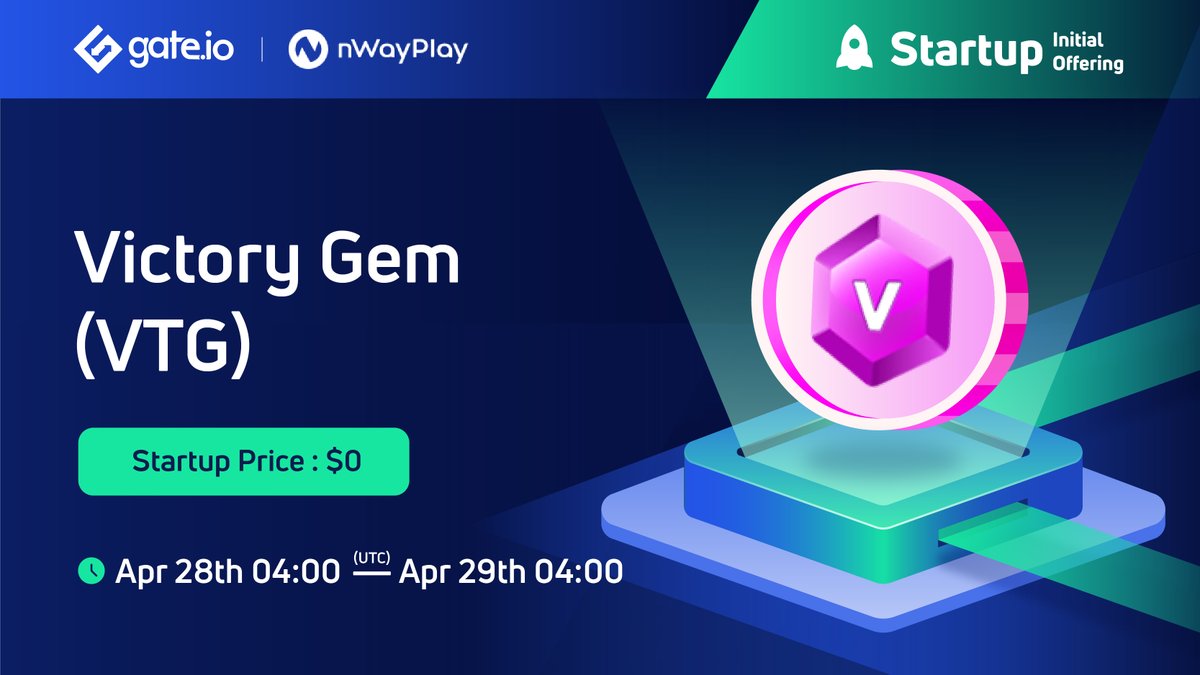 Gate_Launch's tweet photo. https://t.co/a1d9vDe5GZ Startup Initial Free Offering: @nWayPlayNFT✨

Time: 04:00, April 28th- April 29th(UTC)

🌟Price: $0 
🌟Startup Supply: 5,000,000 $VTG
🌟Total Value: $50,000

Participate: https://t.co/R8TCQ10qVD
Details: https://t.co/ok6Z9ABKQE

#gateiostartup #NFT https://t.co/Kn6k2sfkgC