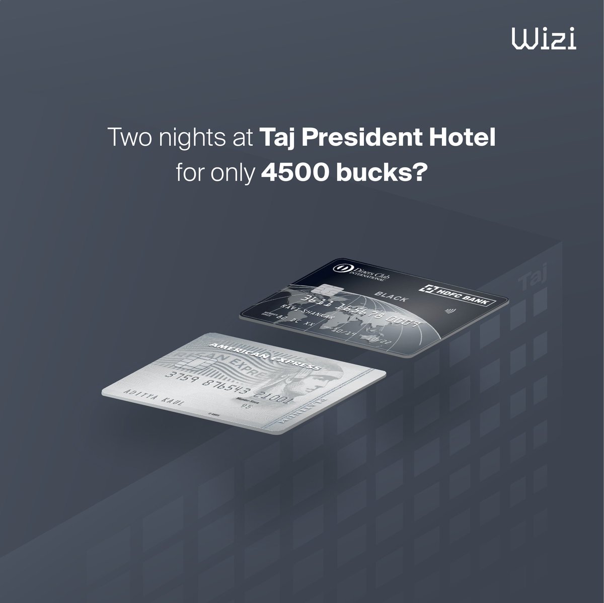 wizi_app's tweet image. #WiziBlog-Have you ever wished to stay in a 5-star hotel for a cheap price?
Read the article to know how a credit card user was able to do it-wizi.app/taj-hotel-stay…
#CreditCard #WiziApp #CreditCardManagement 
 #Fintech #FinanceNews #Fintech #Taj #FiveStarHotel #TajPresidentHotel