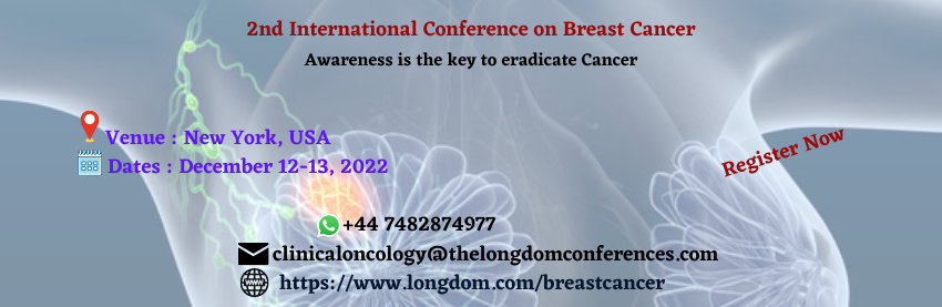 BellaMarck1's tweet photo. It is honour to invite all the Speakers to be participate in the  2nd International Conference on Breast Cancer which is going to be held during December 12-13, 2022 at New York, USA.
#Breastcancer #Immunologysummit #Submitabstract #NewYork https://t.co/wwrM4j4pCT