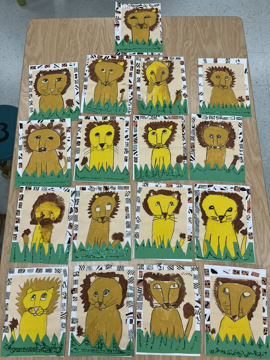 I’m not “lion”, these first grade lions are adorable!! <a href="/VineyardsVipers/">Vineyards Elementary</a> <a href="/CollierFineArts/">CCPS Fine Arts</a>