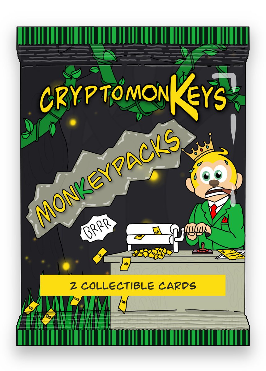 I'm giving away 3 @Crypt0monKeys MonkeyPacks in the next 72 hours. Simply follow @dj_journeyman23, @EdotX7, @SacredMotherT, @NFTgoonie, and @PowerPixelKK. Like, retweet, comment wax addy.