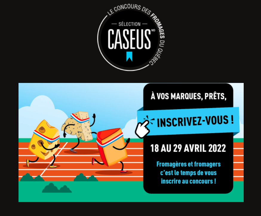 AgroQuebec's tweet photo. Fromagères, Fromagers! À vos marques! Prêts! Inscrivez-vous! https://t.co/KU7KNAnTi9 @ITAQofficiel @mapaquebec @andrelamontagn2 @FromagesCDA
@fromagesdici @fromageriehamel @CILQuebec @ProdLaitQc @upaqc @ConseilTAQ @AlimentsduQc
 @craaquebec @economie_quebec @francoislegault https://t.co/U7PncNiB0g