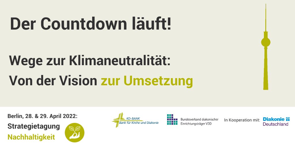DerVdDD's tweet photo. Diakonische Sozialunternehmen wollen bis spätestens 2035 klimaneutral wirtschaften. Ab morgen beraten wir, wie das gelingt - etwa in Kitas, Krankenhäusern und Pflegeheimen. Endlich wird's konkret!  #stnachhaltigkeit #Klimaschutz #nachhaltigkeit @diakonie https://t.co/NmsuQA1U21