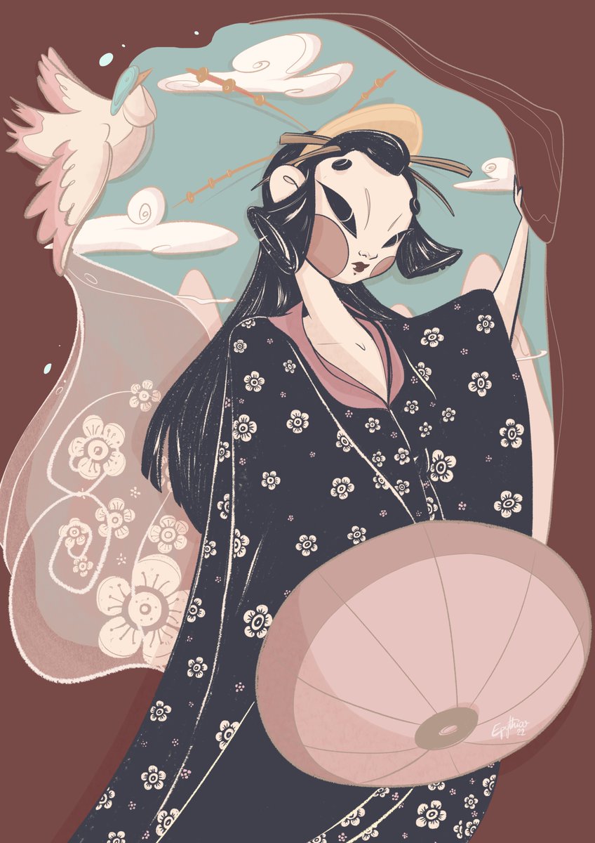 epythiart's tweet photo. Spring

#art #illustration #digital #japanese #character https://t.co/P4NQDcAYOY