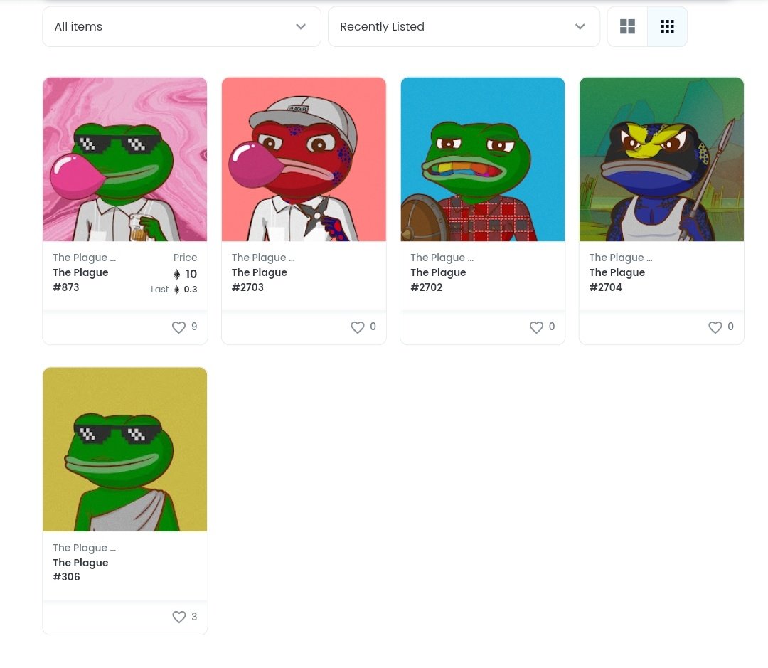 My army of froggies from <a href="/ThePlagueNFT/">The Plague Of Frogs 🐸</a> 

Not sure how am i doing but i certainly like it. Thank you <a href="/A_Pons_Asinorum/">Pons Burner</a> for working hard building up a nice community. 

Now which one should i choose for my pfp 🤔