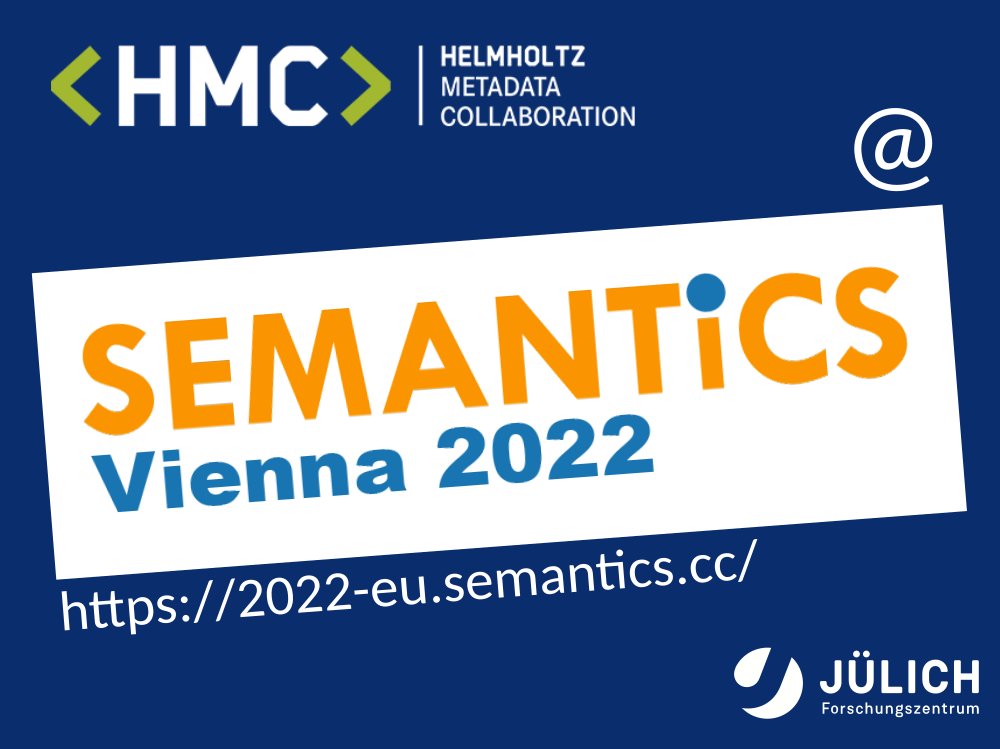 Excited about semantic technologies in machine learning, data science, linked data and NLP? Let's meet <a href="/SemanticsConf/">SEMANTiCS Conference</a> 2022. Submit your contribution via 2022-eu.semantics.cc/cfp

#helmholtzmetadata #LinkeddataneedsLinkedpeople 

<a href="/helmholtz_ai/">Helmholtz AI</a>
<a href="/NMatwerk/">nfdi-matwerk</a>
<a href="/fz_juelich/">Forschungszentrum Jülich | @fzj@social.fz-juelich</a>
