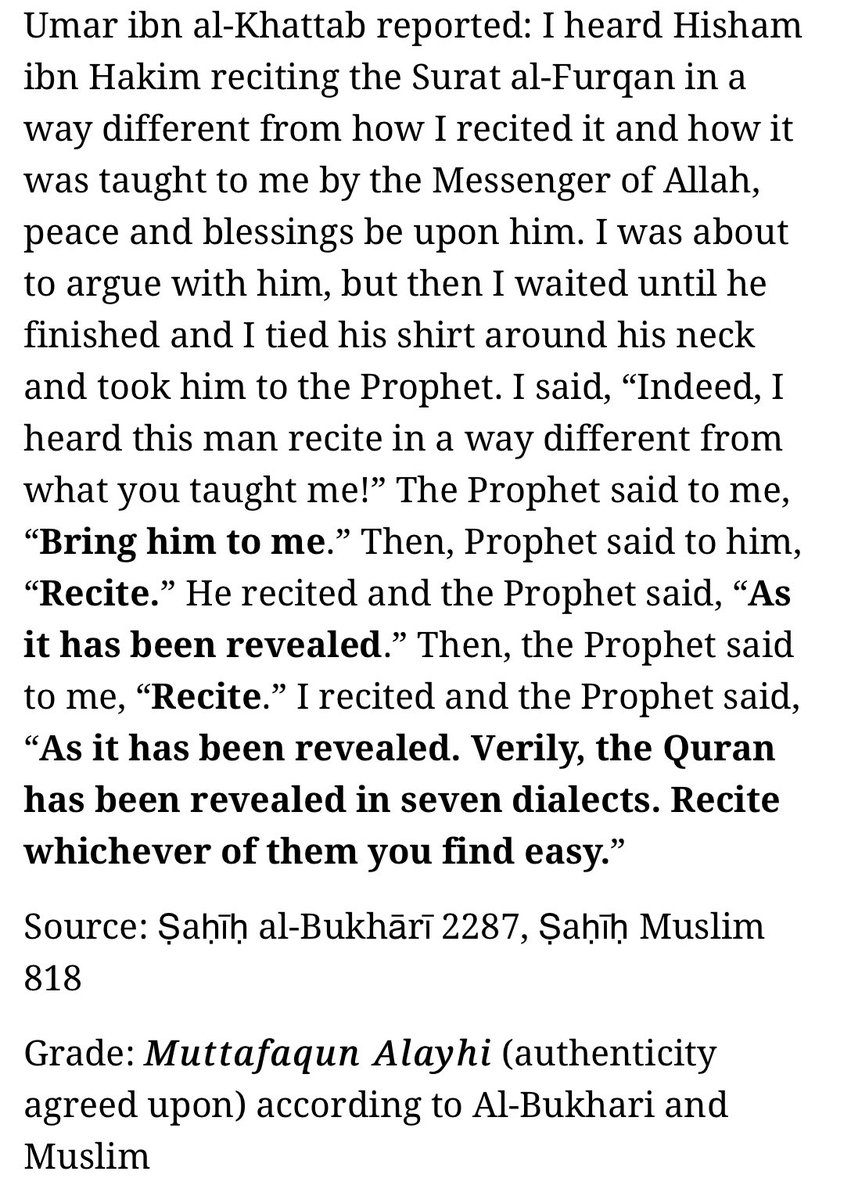 akhtim's tweet photo. *Clarification*

The Quran was revealed to the Prophet ﷺ in different styles/modes and this is one of the styles. 

No Pronunciation/Tajweeed error has been made. 

The sheikh did not recite in Warsh, it was recited in Qiraat AlKisa’e. https://t.co/GhOsWzIhs2