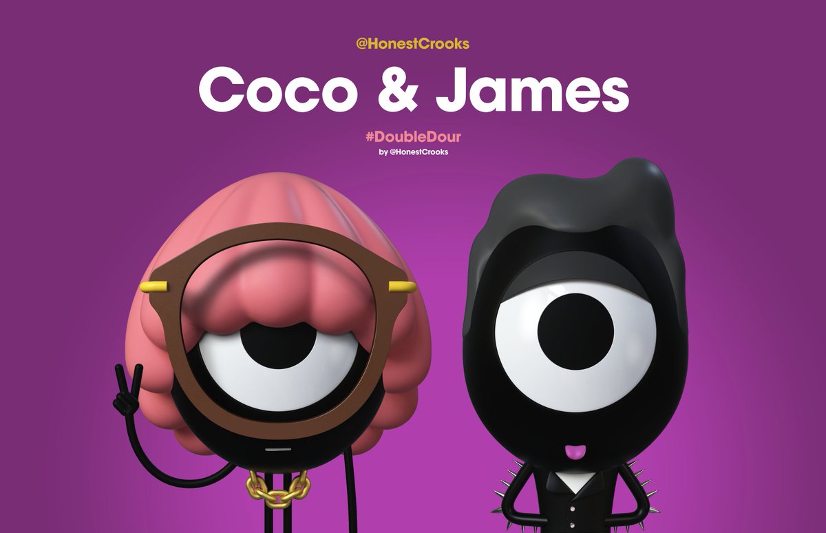 Federico & Greet (@honestcrooks) on Twitter photo It's #DoubleDour time again!
I couldn't believe I found dearest James lying on the floor of <a href="/DourDarcelsNFT/">Dour Darcels</a> this morning! So I took him home and introduced him to the rest of the gang.
It seems he fits in just fine with Coco. What do you think?
Show me your #DoubleDour, fam! <3 It's #DoubleDour time again!
I couldn't believe I found dearest James lying on the floor of <a href="/DourDarcelsNFT/">Dour Darcels</a> this morning! So I took him home and introduced him to the rest of the gang.
It seems he fits in just fine with Coco. What do you think?
Show me your #DoubleDour, fam! <3