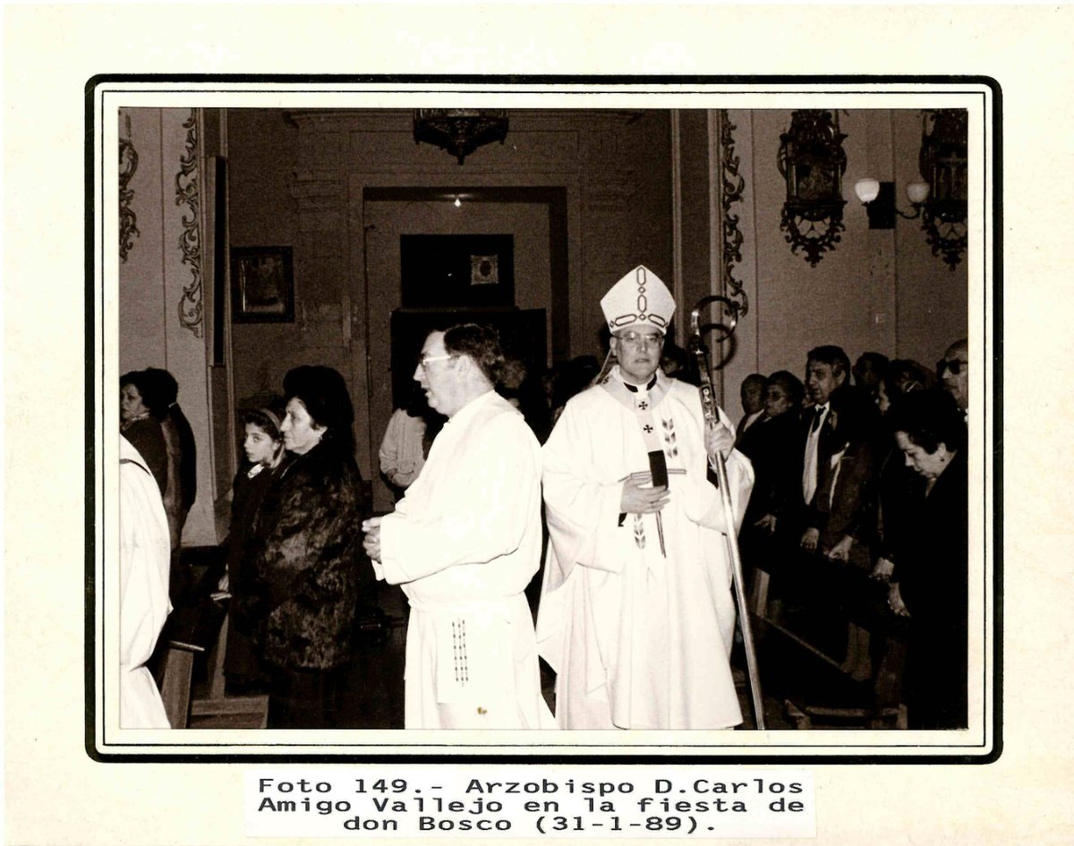 SalesianosSTRD's tweet photo. Ha fallecido Carlos Amigo, cardenal emérito de Sevilla y gran amigo de la Familia Salesiana de la Trinidad. Seguro que @MauxiliadoraC le tendrá reservado un sitio único junto a ella. DEP. https://t.co/RwPutaeGAH