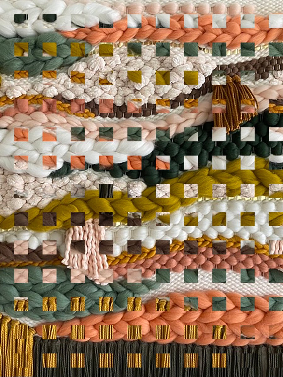 amplehabitat's tweet photo. Our new drop ~ Suntokens is in 48 hours. 📢

Suntokens is an art series consisting of 100 editions, the first 50 of which will be released on April 29, 2022,  on OpenSea. The project digitally re-weaves textural wall hangings created by Erin Barrett of Sunwoven. https://t.co/0WYfWg5mfP