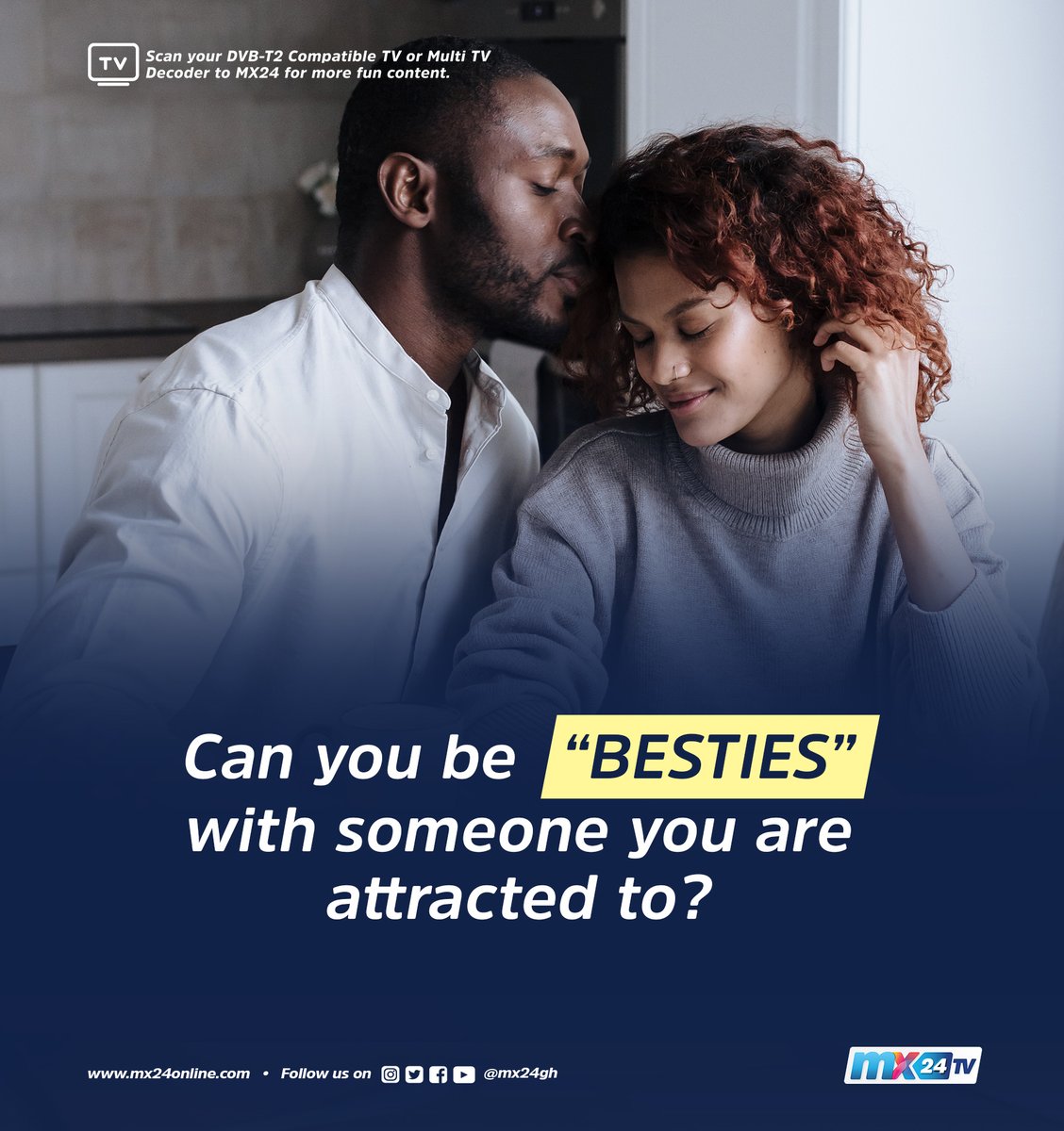 mx24gh's tweet photo. We really want to know.😄
Share with us...
#mx24gh #mx24teaser #entertainment #funfearlessfactual #Besties https://t.co/kvAdxIYsLc