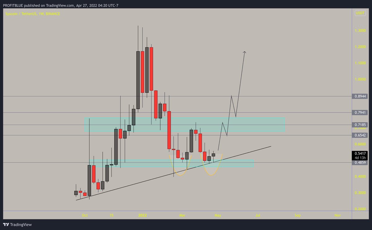 profit8lue's tweet photo. #Syscoin is giving hints for a very possible bull run. @syscoin 
I like the project and not I’m not affiliated with them. The price chart for it correlates with #Bitcoin in a very interesting way. https://t.co/1fLPg2fbYm