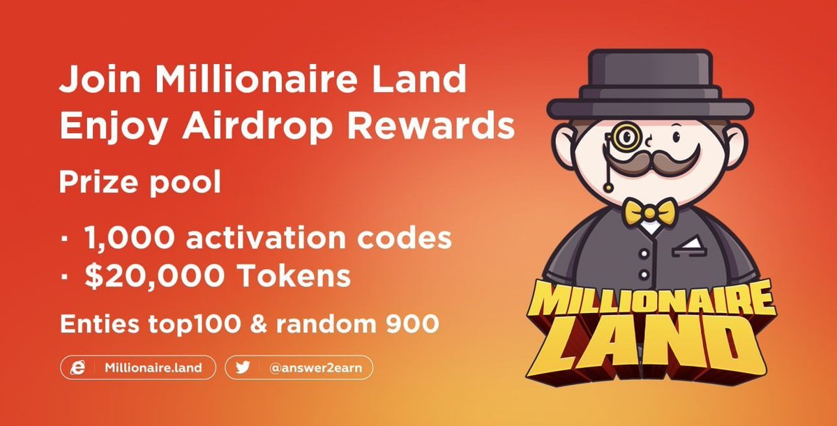 Airdrop6_com's tweet photo. New #airdrop: Millionaire
Reward: 5 POK (~$20)
News: Answer2earn 
Distribution date: After listing

🔗Airdrop Link: https://t.co/KXR9fa1cEJ https://t.co/tvYb6riwHB
