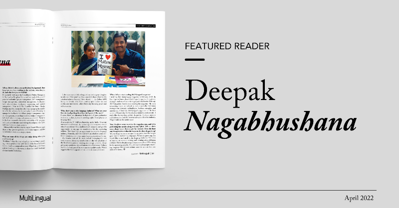 multilingualmag's tweet photo. MultiLingual reader Deepak Nagabhushana recently submitted a guest article written by his daughter, Vijetha — who’s quite a fan of the magazine herself.
Check out Vijetha’s article: https://t.co/JYBsHbywNl
#language #l10n #featuredreader #localization #localisation