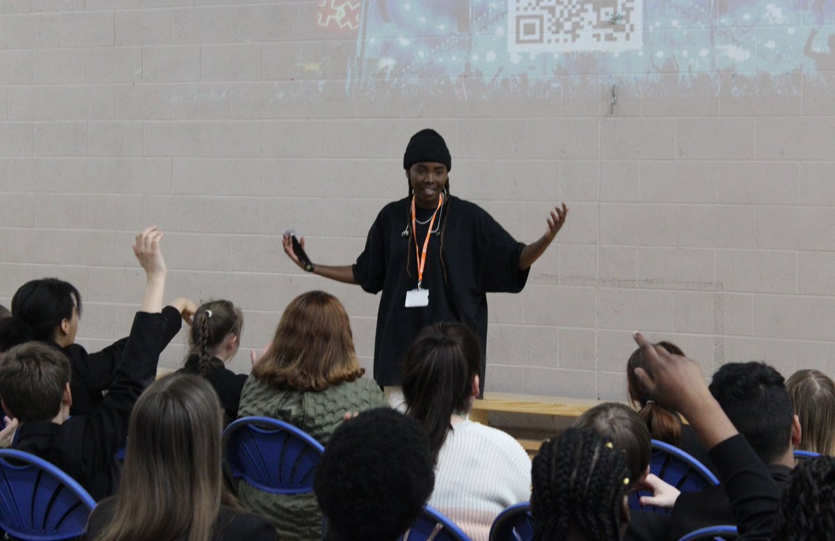 StPaulsRCHigh's tweet photo. We were delighted to welcome our ex-pupil, Samantha, &amp; @MessageTrust to take part in our Climate Compassion Week. Thanks for your energetic thought-provoking inspiration #Wythenshawe #climatechange #compassionweek https://t.co/e5EWPkwPUf