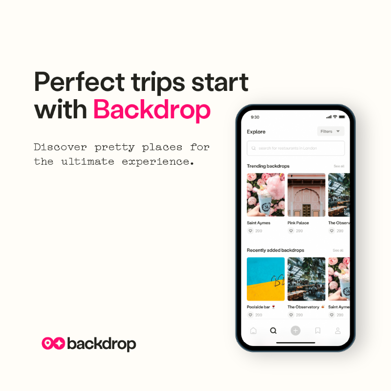 backdrop_photos's tweet photo. Planning your trip shouldn’t be difficult. 
Find, curate and share cool places worth visiting all in one app. With Backdrop, you spend less time planning and more time enjoying yourself.