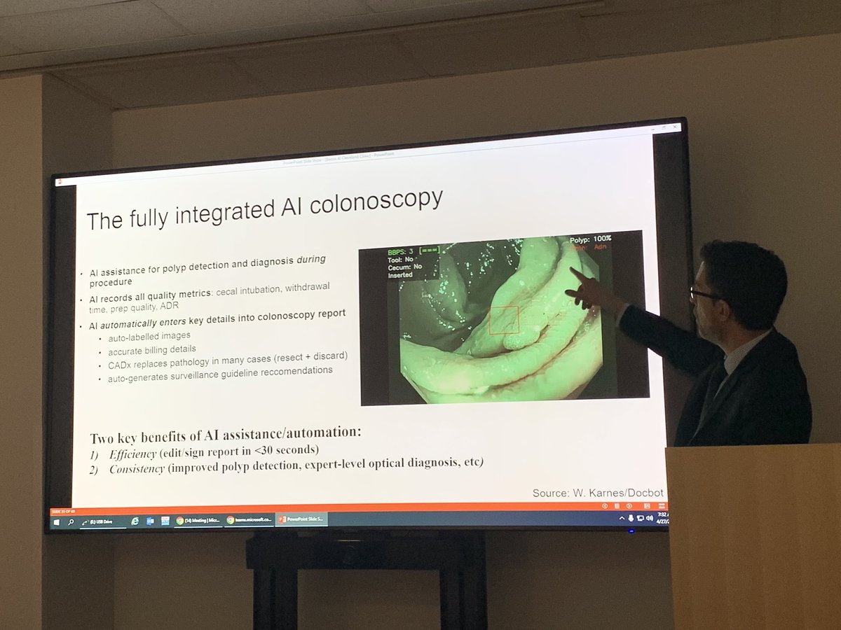 Jean-Paul Achkar (@jpachkarmd) on Twitter photo Is AI the wave of the future for enhancing polyp detection? Edgar Achkar VP <a href="/tberzin/">Tyler Berzin MD, FASGE</a> showing impressive AI technology. <a href="/AmCollegeGastro/">ACG</a> <a href="/CatieVozzoDO/">Catie Vozzo</a> <a href="/KatieFalloonMD/">Katie Falloon</a> <a href="/ChahalPrabhleen/">Prabhleen Chahal MD,MASGE,FACG</a> <a href="/RobertoSimonsMD/">Roberto Simons-Linares, MD</a> <a href="/AmandeepSinghMD/">Amandeep Singh</a> <a href="/talal_sarmini/">Talal Sarmini</a> <a href="/LadyKatherineM1/">Lady Katherine Mejía Pérez, MD</a> <a href="/DrJBolwell/">Jacquelyn Bolwell</a> @MoAlkhayyat Is AI the wave of the future for enhancing polyp detection? Edgar Achkar VP <a href="/tberzin/">Tyler Berzin MD, FASGE</a> showing impressive AI technology. <a href="/AmCollegeGastro/">ACG</a> <a href="/CatieVozzoDO/">Catie Vozzo</a> <a href="/KatieFalloonMD/">Katie Falloon</a> <a href="/ChahalPrabhleen/">Prabhleen Chahal MD,MASGE,FACG</a> <a href="/RobertoSimonsMD/">Roberto Simons-Linares, MD</a> <a href="/AmandeepSinghMD/">Amandeep Singh</a> <a href="/talal_sarmini/">Talal Sarmini</a> <a href="/LadyKatherineM1/">Lady Katherine Mejía Pérez, MD</a> <a href="/DrJBolwell/">Jacquelyn Bolwell</a> @MoAlkhayyat