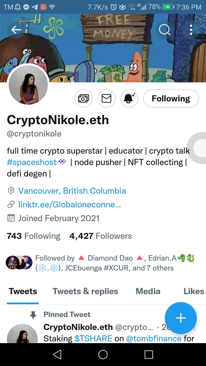 ErickSubosa's tweet photo. @cryptonikole @DiamondDaoNFT Done..
Wish me luck.. https://t.co/8wuFubWCC3