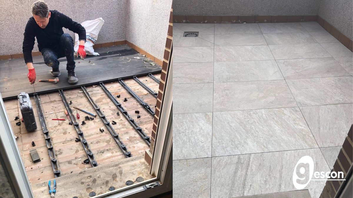 GesconSL's tweet photo. ¡Reforma de solado para exteriores!
En Gescon preparamos tu terraza o patio. Impermeabilización, cambio de suelo, saneamientos en general.
#servicio #GESCON #reformasintegrales #mantenimiento #llavenmano #Albañileria #cerrajeria #fontaneria #carpinteria #pintura #climatizacion https://t.co/WeVYnBDnyw