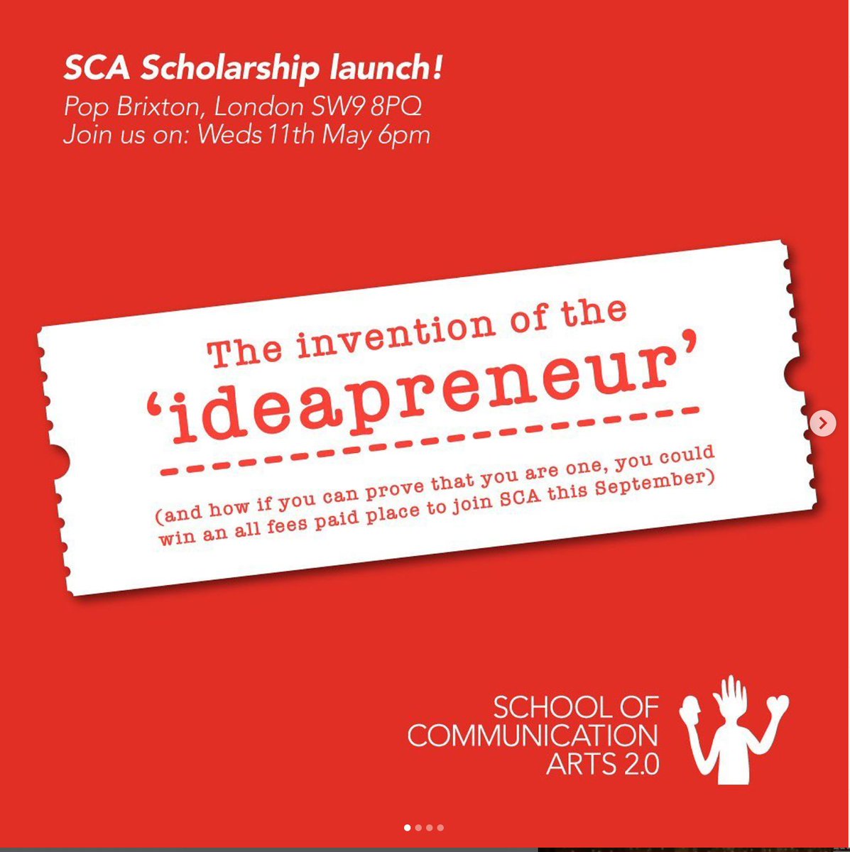 foodforthoought's tweet photo. Our own Marcella will be on a panel discussion amongst other ‘ideapreneurs’ born at @sca2_0, where she won a full scholarship back in 2014. If you’re interested into knowing more and how to potentially win a  scholarship, this talk is for you! RSVP https://t.co/kfThUQQLjl https://t.co/GEfHfQkkEx