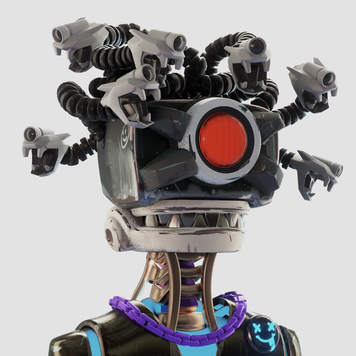KDAWN_1's tweet photo. BFBS Punks #3608 🔥

Watch out my insane Bad face bots #3608, Medusa’s blessing could make you hallucinate🤪🫠🤯

https://t.co/YAPLN5jxPT #MYPUNKS #DesignContest 

@badfacebots 
@MYPUNKOFFICIAL https://t.co/BrW804KTA9