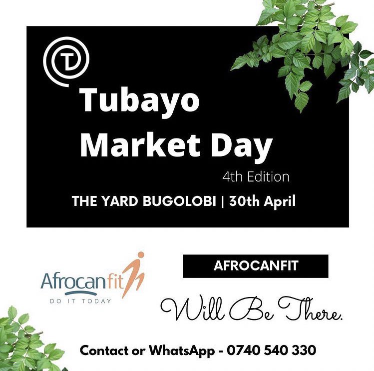 afrocanfit's tweet photo. We are at it again💃🏾. Find us at our pop up stall at The Tubayo Marketday happening this Saturday, all day at The Yard Bugolobi.
All items will be 15% discounted. Save the date and save some shillings.
#tubayo #afrocafit #ugandafitness #fitnessuganda https://t.co/0pkDtYD1VR