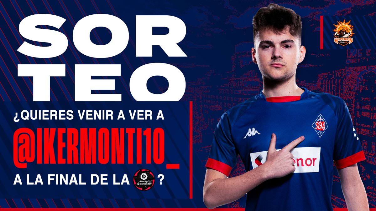 SDAmorebieta's tweet photo. 🔥✈️ VIAJA A LA FINAL DE @esportslaliga 🎮

😱 Sorteamos 3 viajes dobles a la Gran Final de #eLaLigaSantander en Madrid el 7 y 8 de mayo

🔃 RT a este tweet y seguir a la @SDAmorebieta, @FonoredHyperion e @IkerMonti10_

🥳 Ganadores: Viernes 29 a las 17:00h https://t.co/r1tiiZ9Fci